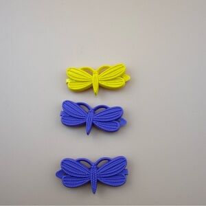GOODY 1980s butterfly barrettes Clips Set